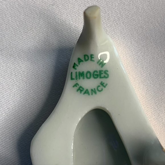 LIMOGES France Miniature Porcelain Piano Table Bed - Picture 7 of 9